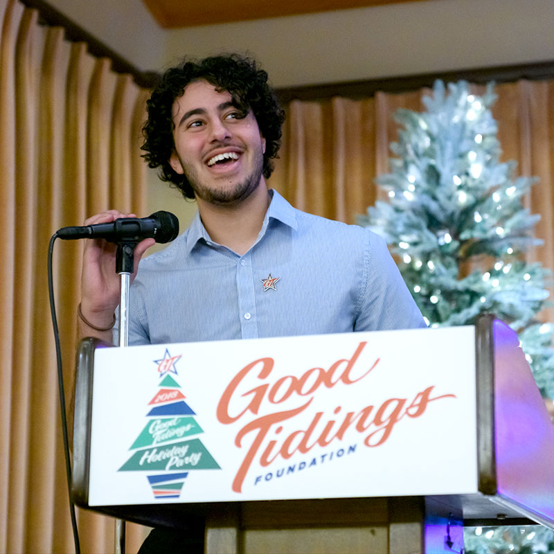 Man giving a speech