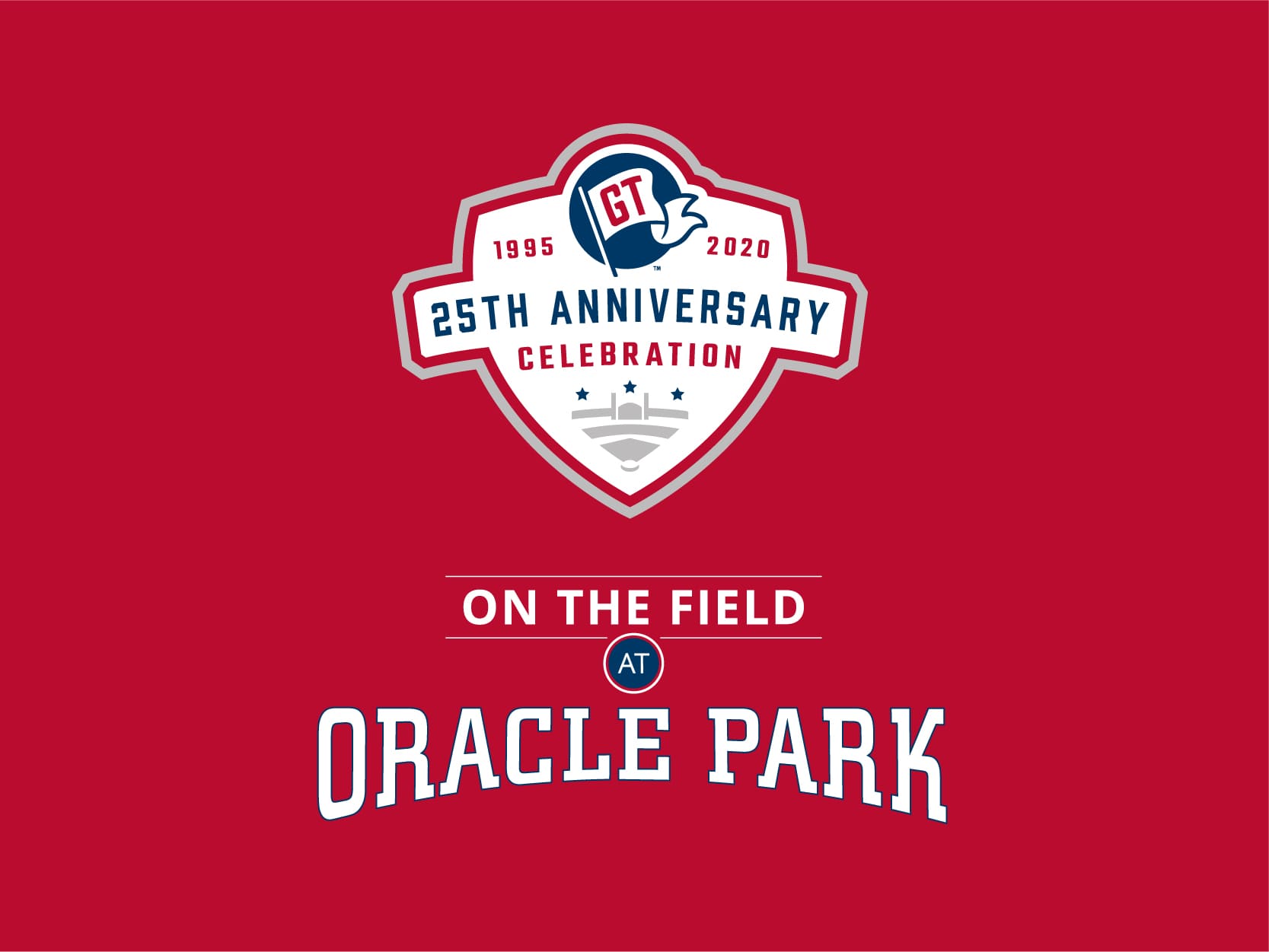Good-Tiding's-25th-Anniversary-logo-and-On-The-Field-at-Oracle-Park-logo